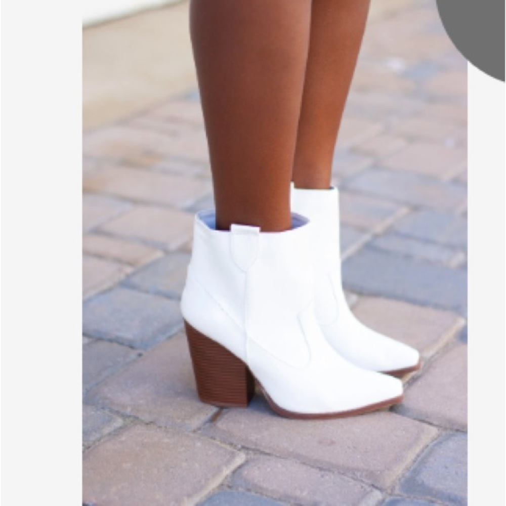 White Ankle Boots